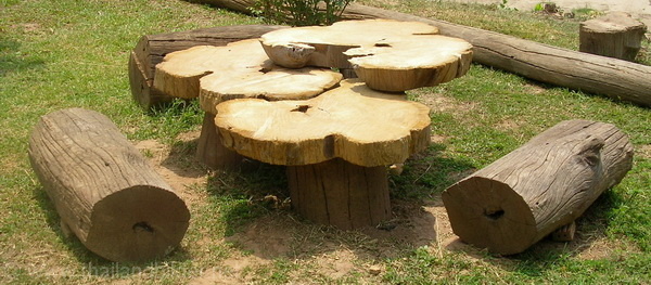 Holzmöbel sitzgelegenheit